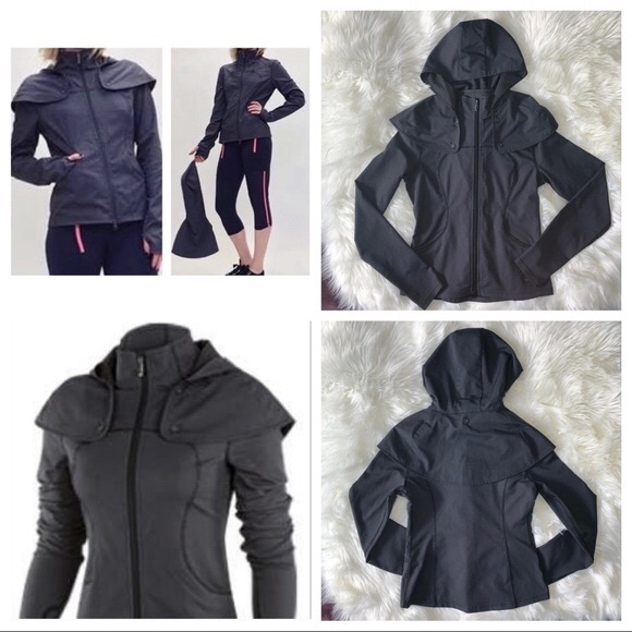 lululemon athletica Jackets & Blazers - RARE Lululemon Fitness Capelet Jacket Sz 6